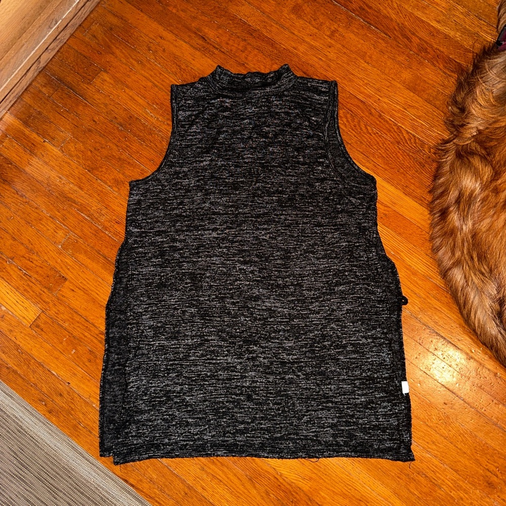 Charcoal Sleeveless Top